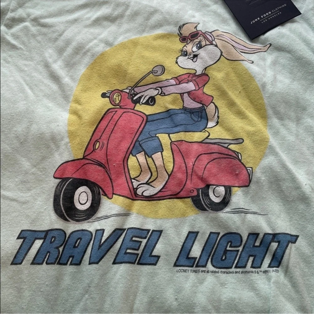 Junk Food Clothing Mint Green Cartoon Tee